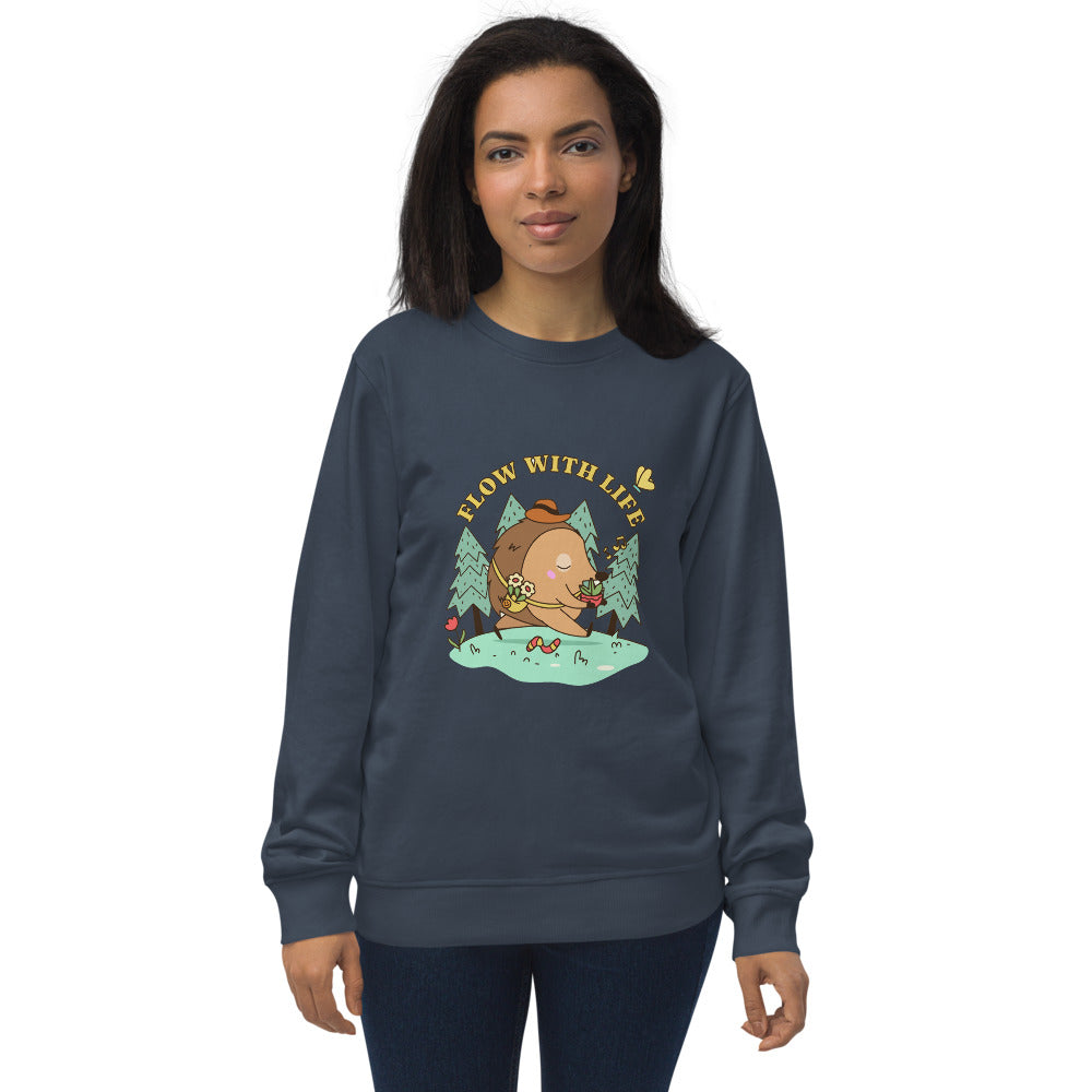 Flow with life | Unisex Organic Sweatshirt | SOL'S 03574