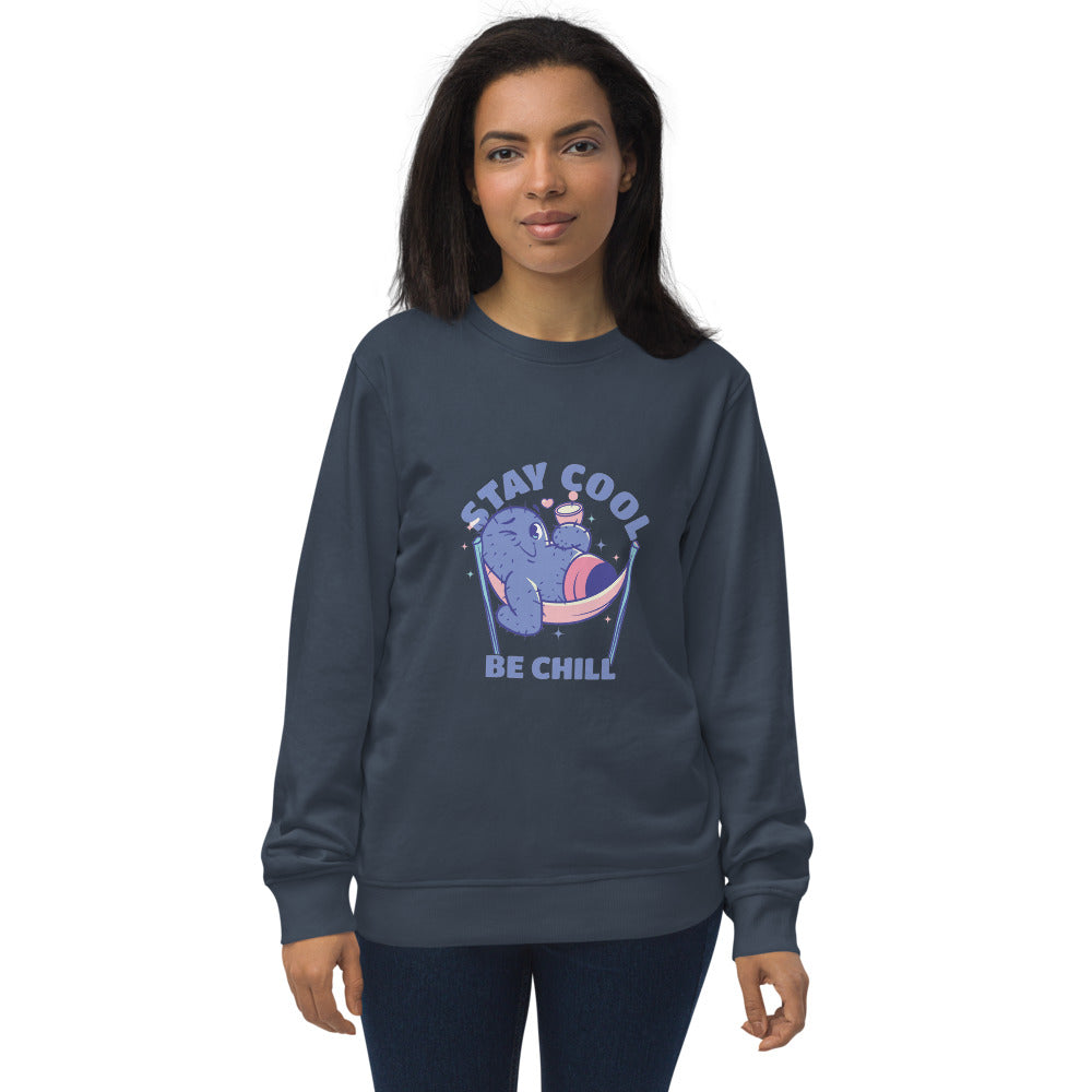 Stay cool be chill | Unisex Organic Sweatshirt | SOL'S 03574