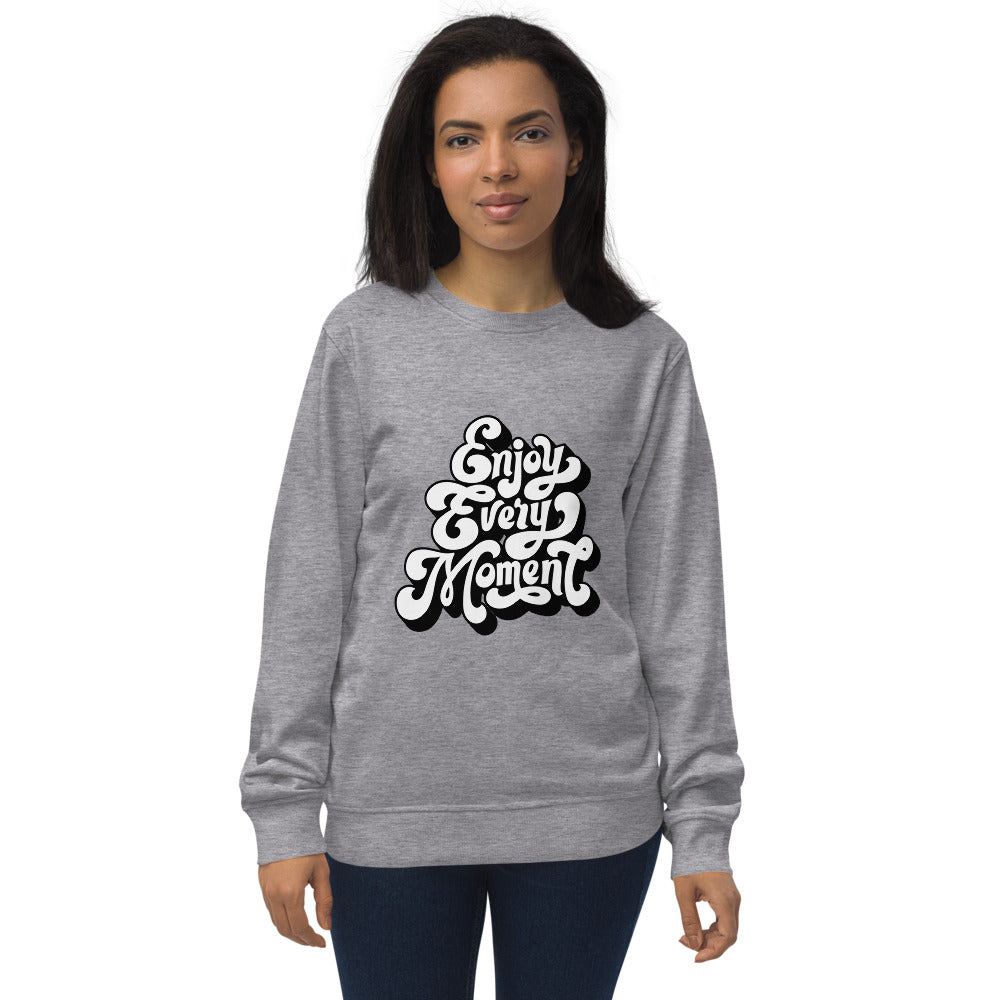 Enjoy every moments white | Unisex Organic Sweatshirt | SOL'S 03574