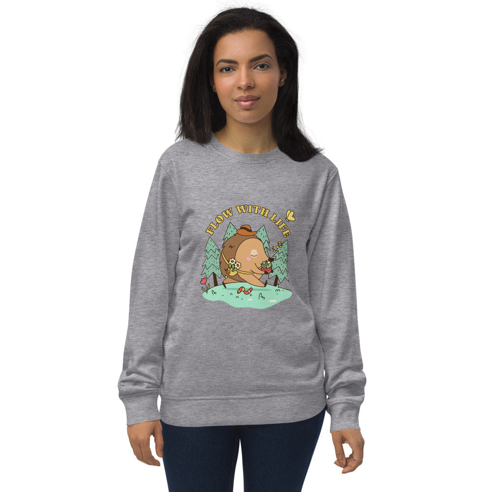 Flow with life | Unisex Organic Sweatshirt | SOL'S 03574