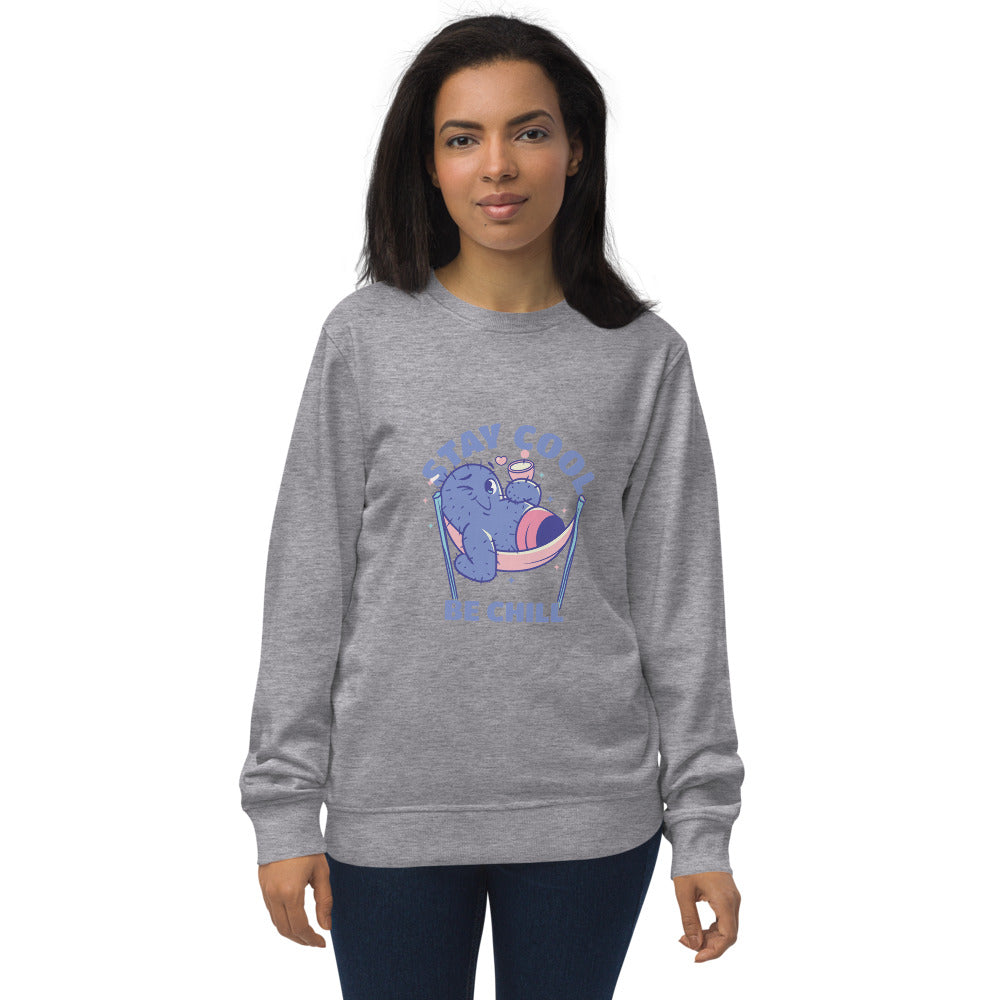 Stay cool be chill | Unisex Organic Sweatshirt | SOL'S 03574