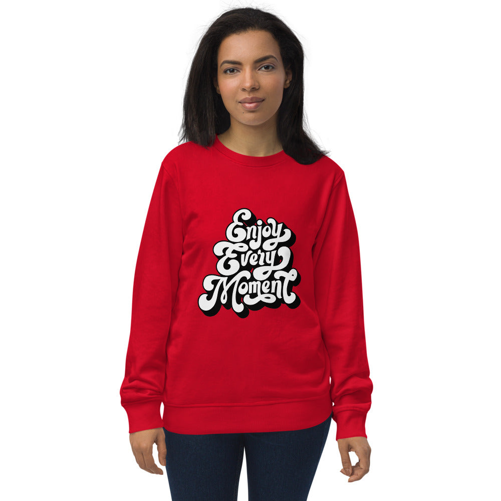 Enjoy every moments white | Unisex Organic Sweatshirt | SOL'S 03574