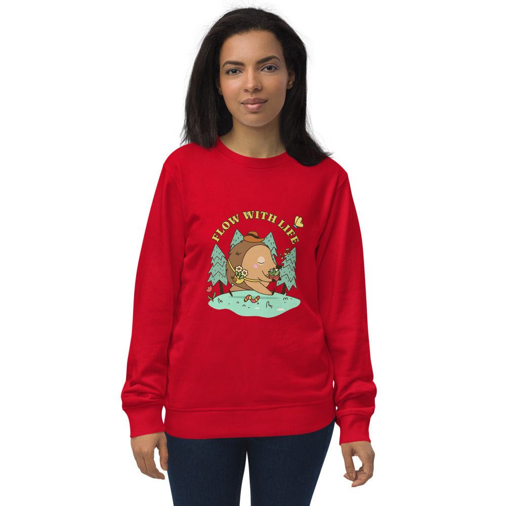 Flow with life | Unisex Organic Sweatshirt | SOL'S 03574