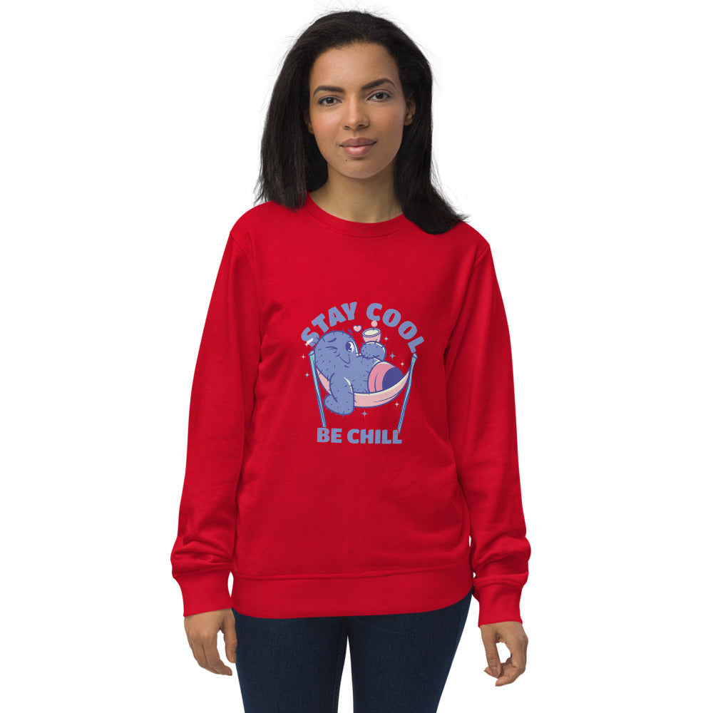 Stay cool be chill | Unisex Organic Sweatshirt | SOL'S 03574