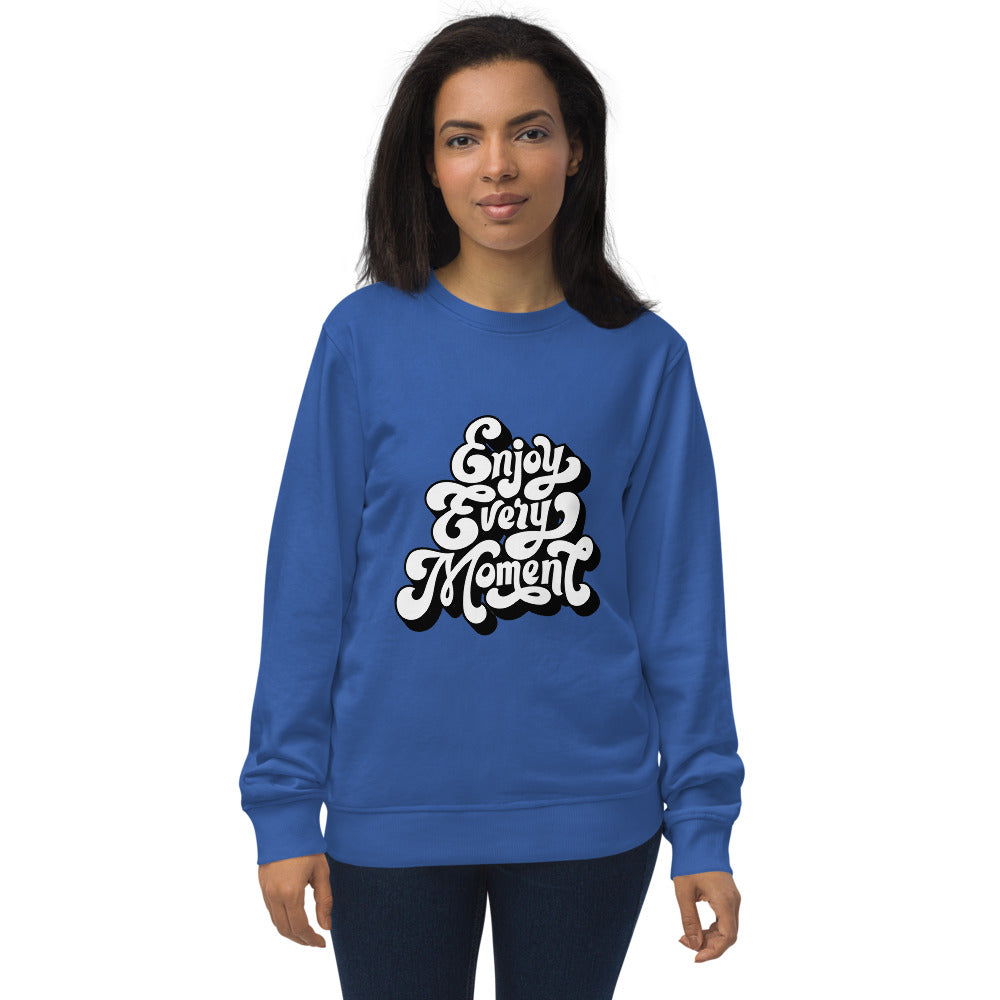 Enjoy every moments white | Unisex Organic Sweatshirt | SOL'S 03574