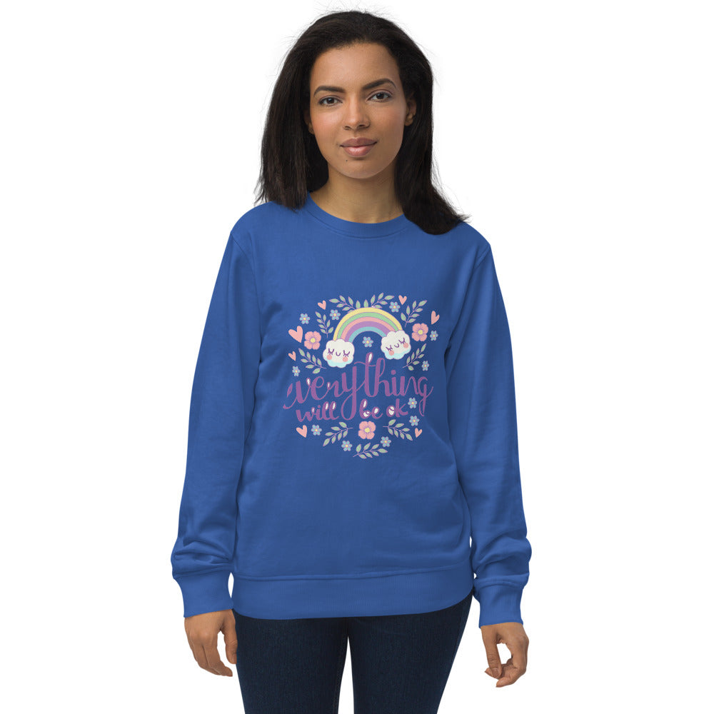 Rainbow - Everything will be ok | Unisex Organic Sweatshirt | SOL'S 03574