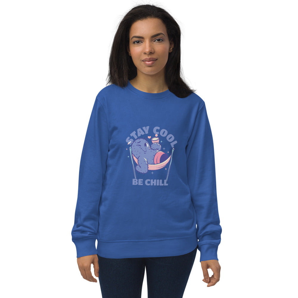 Stay cool be chill | Unisex Organic Sweatshirt | SOL'S 03574
