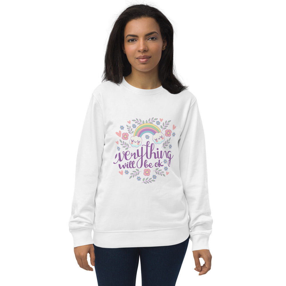 Rainbow - Everything will be ok | Unisex Organic Sweatshirt | SOL'S 03574