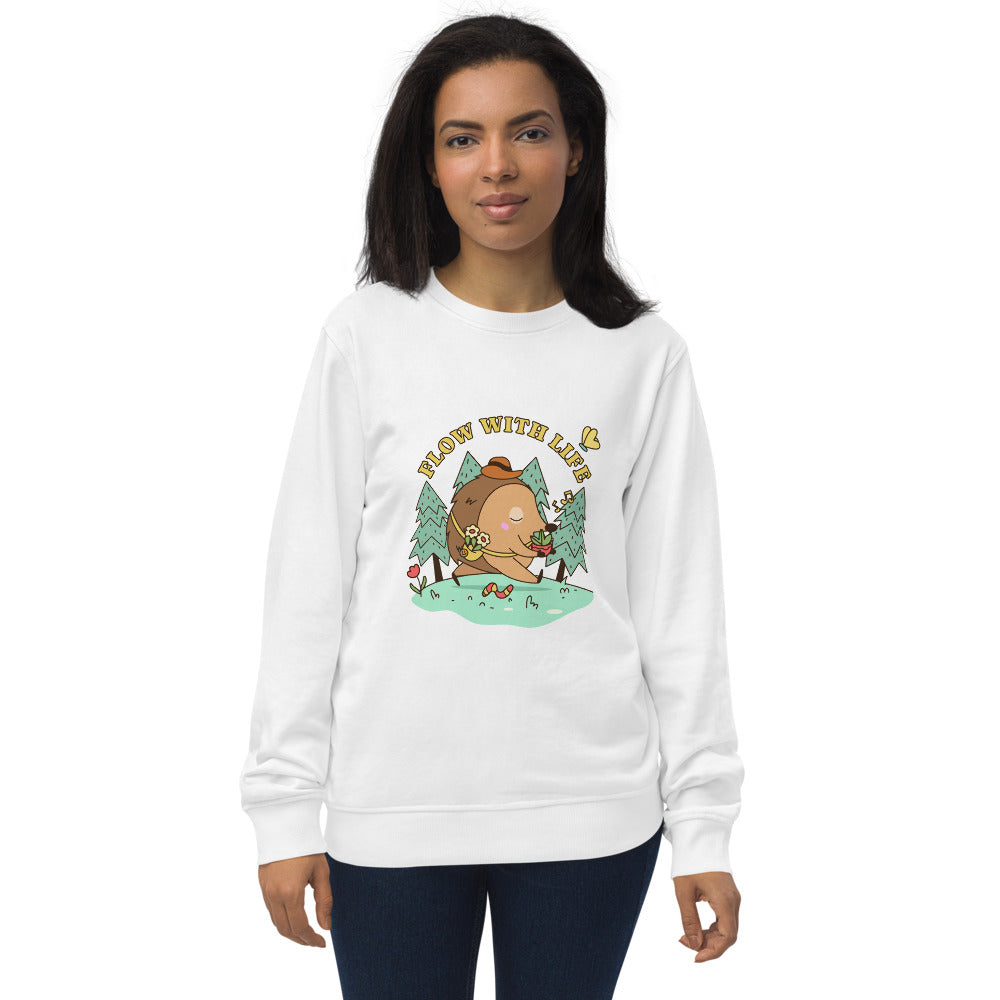 Flow with life | Unisex Organic Sweatshirt | SOL'S 03574