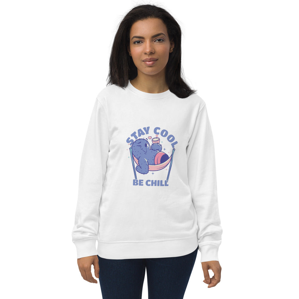 Stay cool be chill | Unisex Organic Sweatshirt | SOL'S 03574