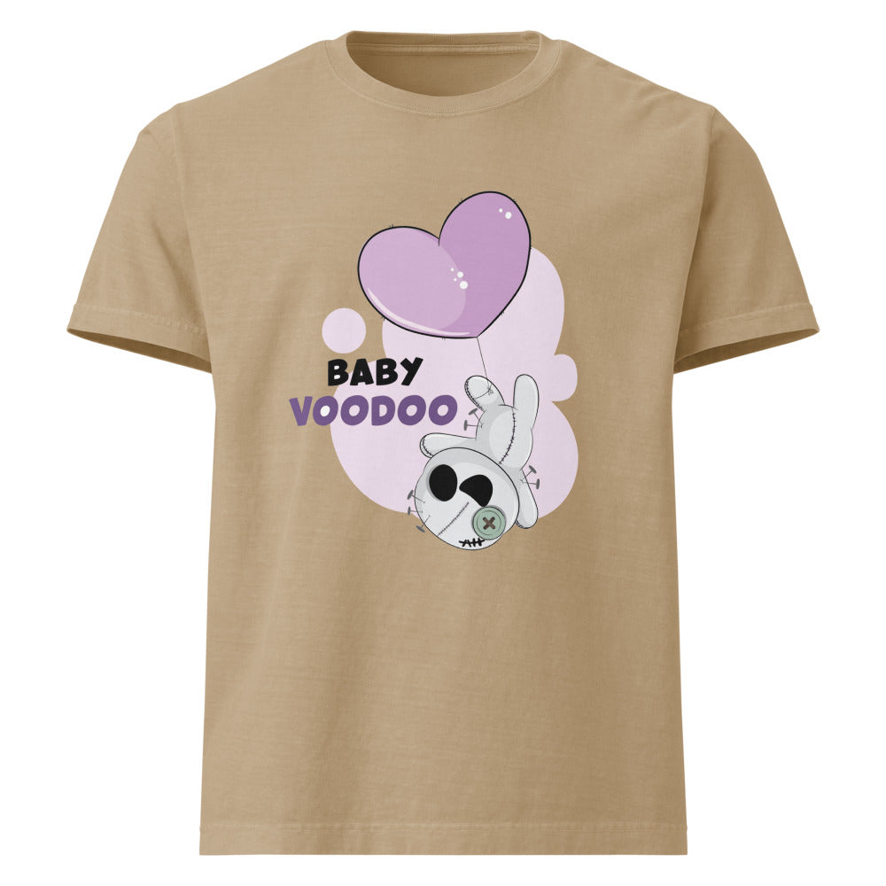 Ted heart - Baby voodoo | Unisex Oversized Garment-Dyed T-Shirt | Bella + Canvas 4810