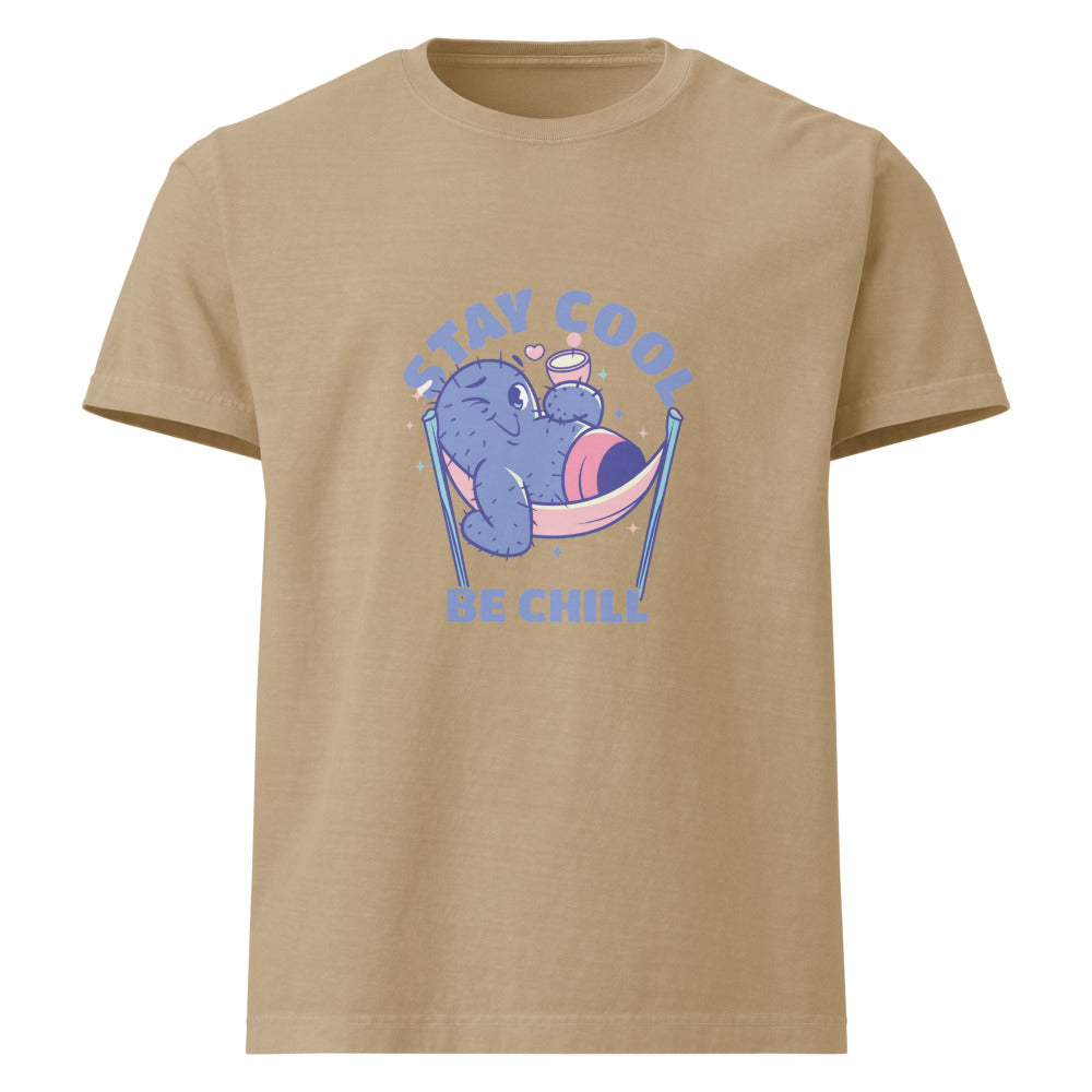 Stay cool be chill | Unisex Oversized Garment-Dyed T-Shirt | Bella + Canvas 4810