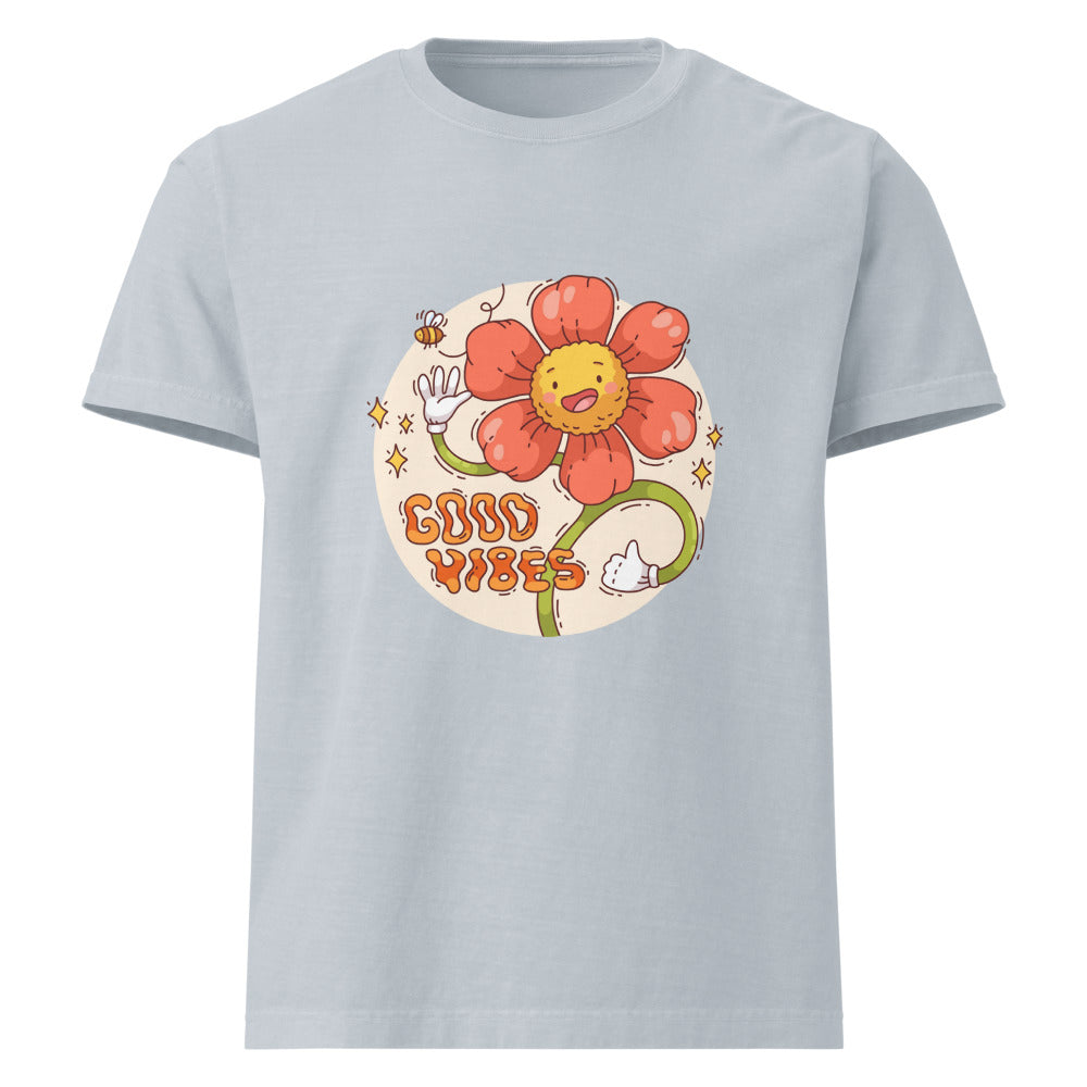 Good vides | Unisex Oversized Garment-Dyed T-Shirt | Bella + Canvas 4810