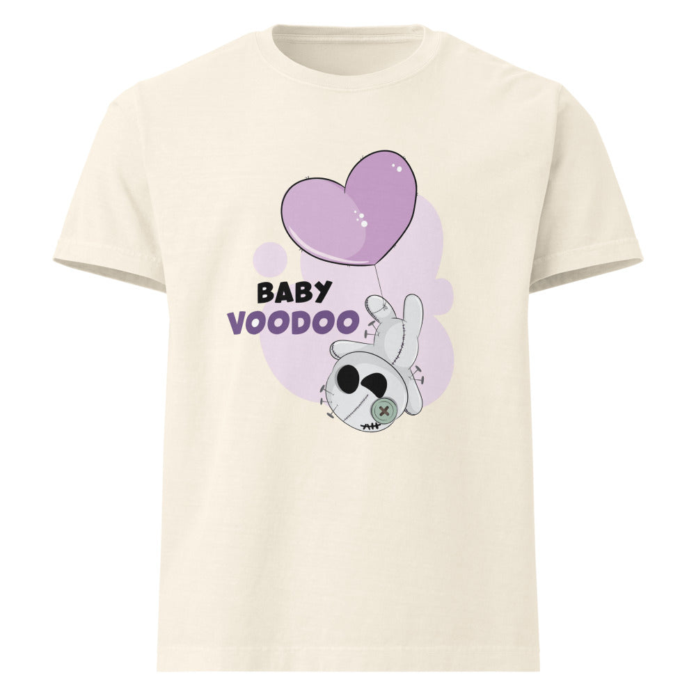 Ted heart - Baby voodoo | Unisex Oversized Garment-Dyed T-Shirt | Bella + Canvas 4810