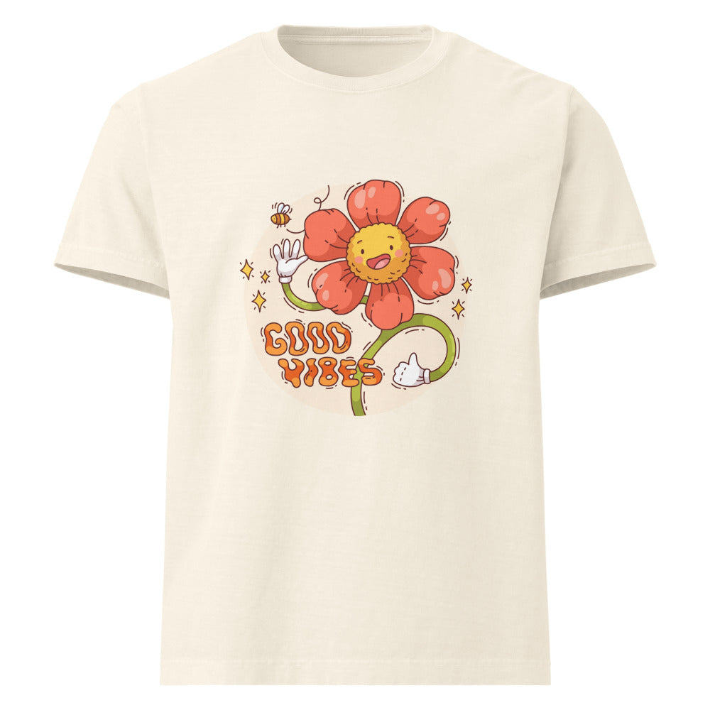 Good vides | Unisex Oversized Garment-Dyed T-Shirt | Bella + Canvas 4810
