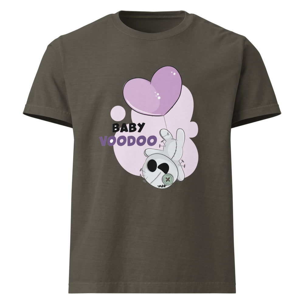 Ted heart - Baby voodoo | Unisex Oversized Garment-Dyed T-Shirt | Bella + Canvas 4810