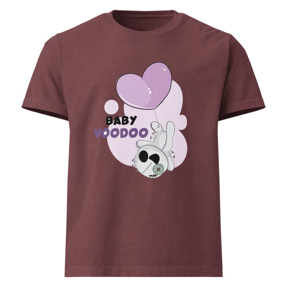 Ted heart - Baby voodoo | Unisex Oversized Garment-Dyed T-Shirt | Bella + Canvas 4810