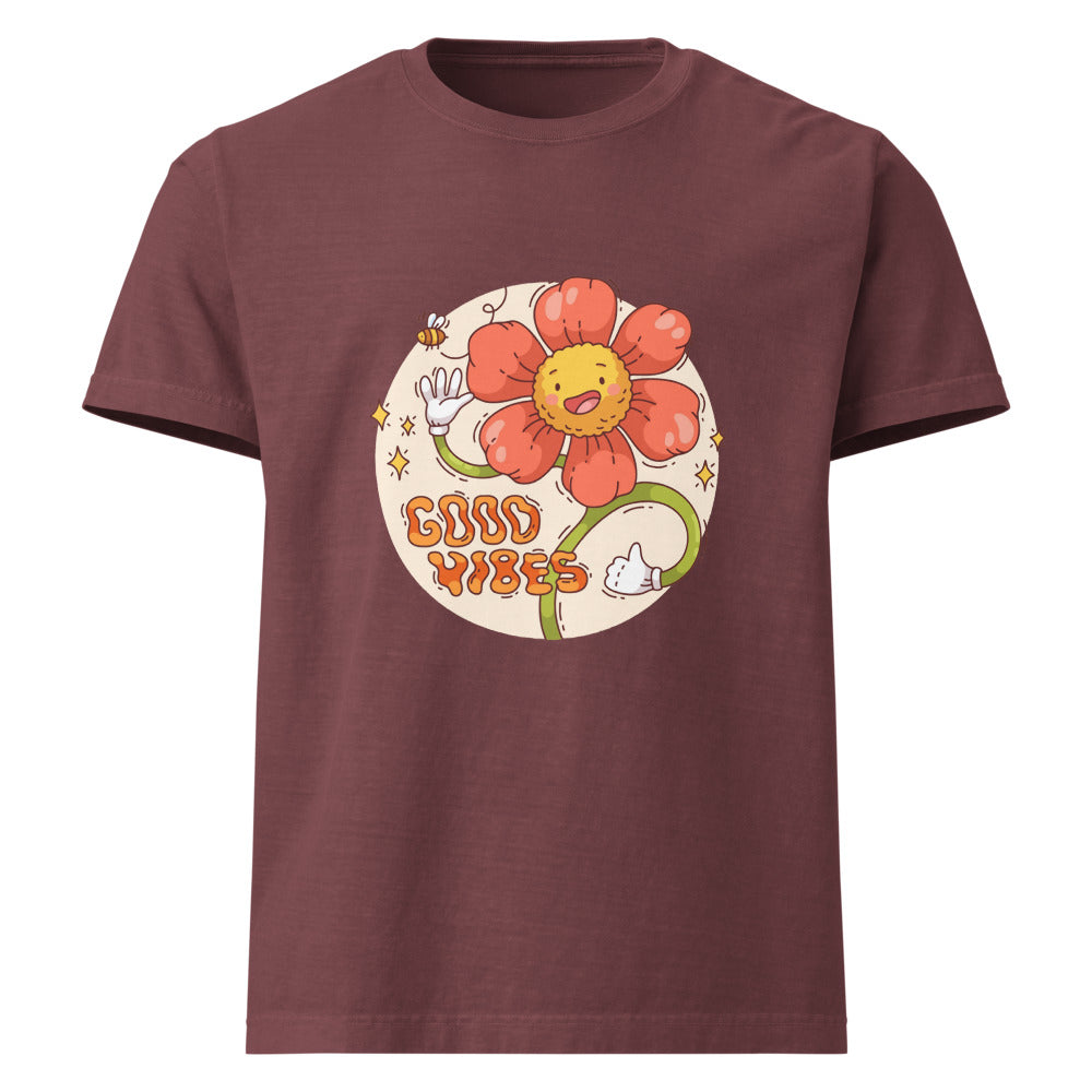 Good vides | Unisex Oversized Garment-Dyed T-Shirt | Bella + Canvas 4810