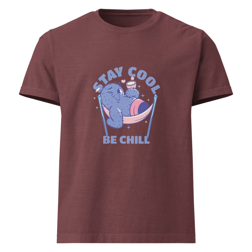 Stay cool be chill | Unisex Oversized Garment-Dyed T-Shirt | Bella + Canvas 4810