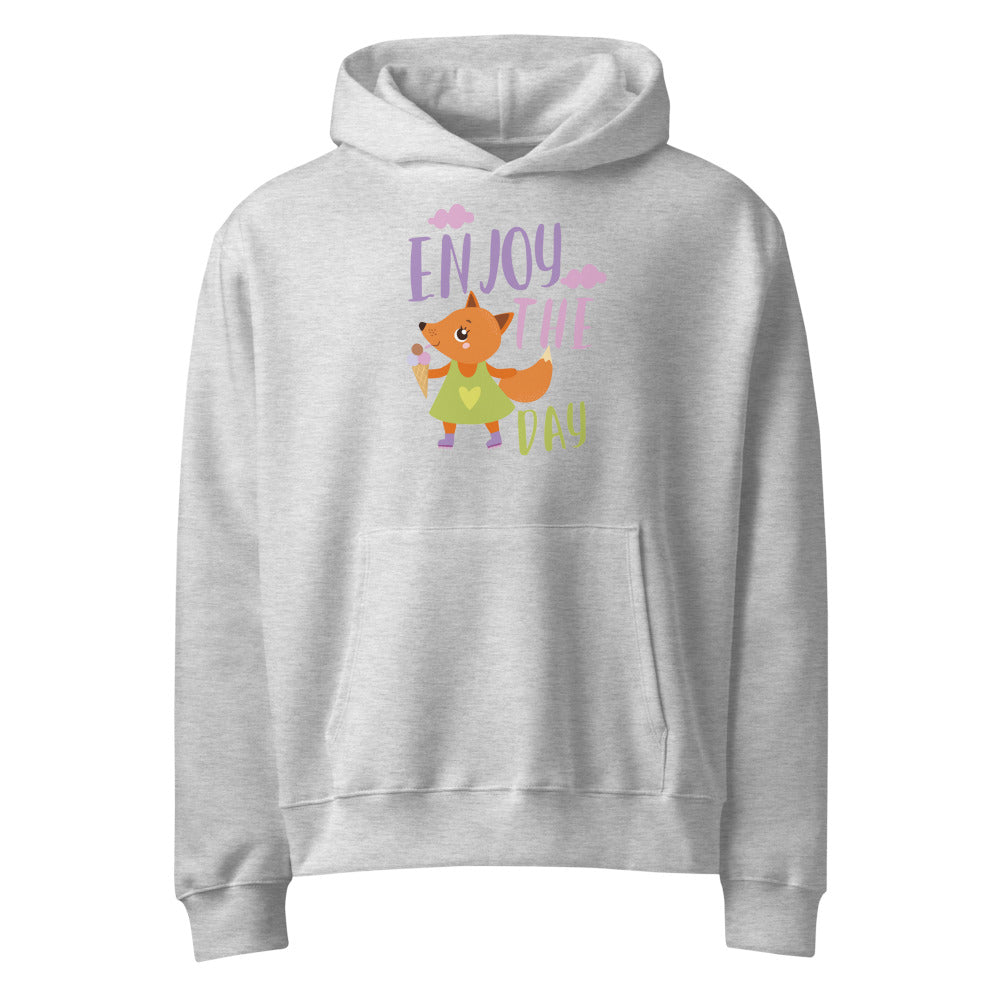 Orange fox - Ẹnoy the day | Unisex Oversized Heavyweight Hoodie | Bella + Canvas 4719