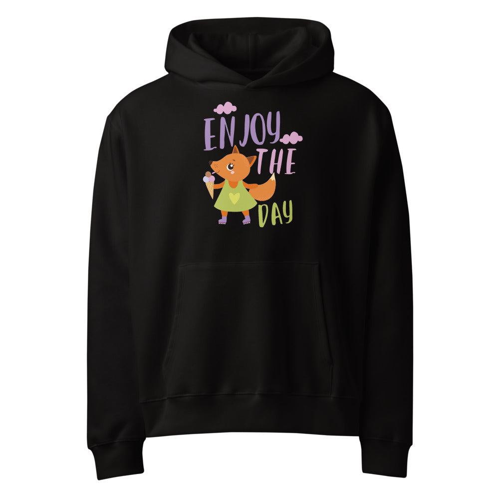 Orange fox - Ẹnoy the day | Unisex Oversized Heavyweight Hoodie | Bella + Canvas 4719