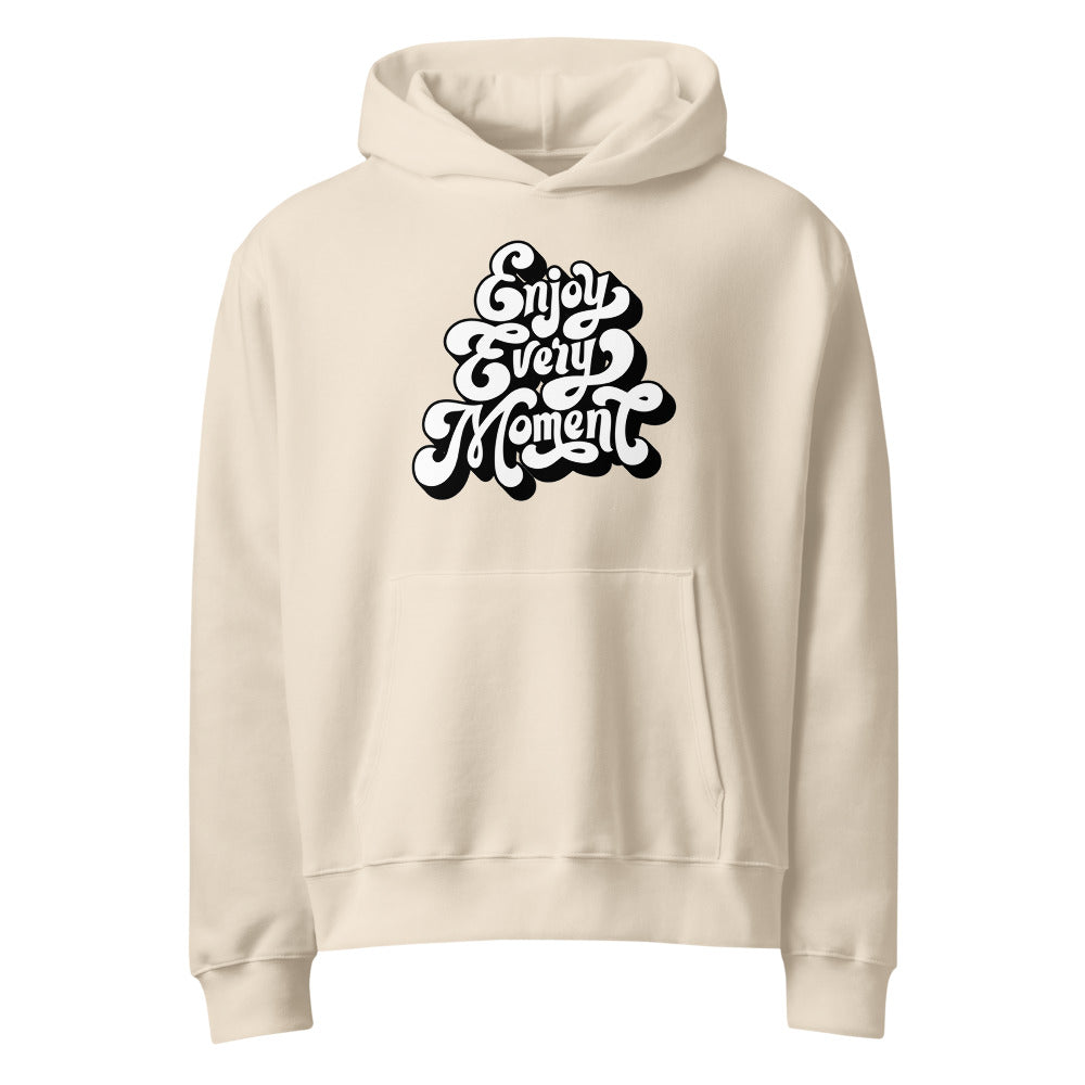 Enjoy every moments white | Unisex Oversized Heavyweight Hoodie | Bella + Canvas 4719