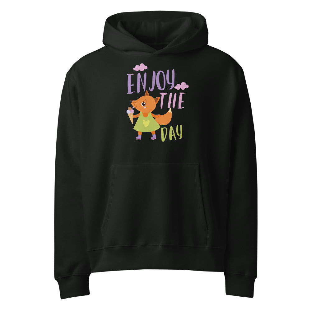 Orange fox - Ẹnoy the day | Unisex Oversized Heavyweight Hoodie | Bella + Canvas 4719