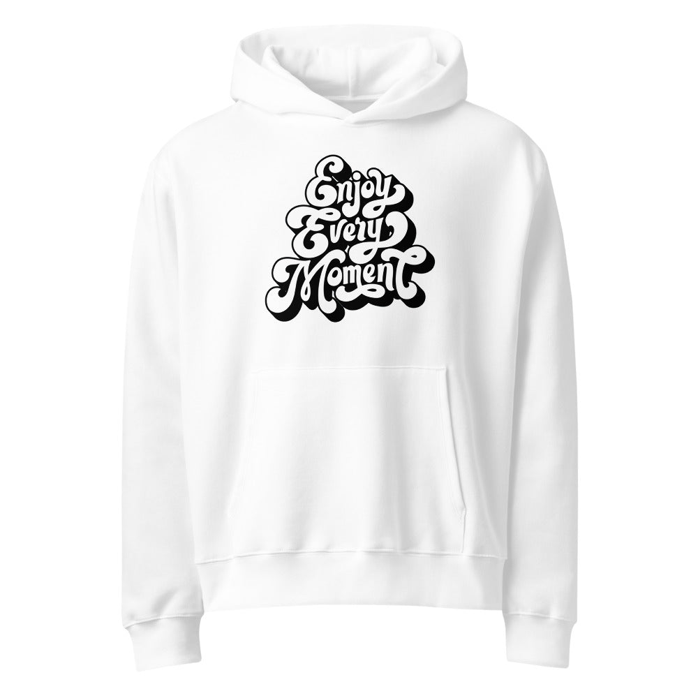 Enjoy every moments white | Unisex Oversized Heavyweight Hoodie | Bella + Canvas 4719