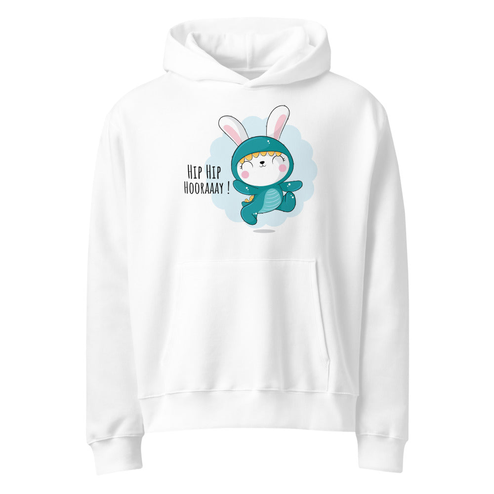 Green rabbit - HIP HIP HOORAAAY | Unisex Oversized Heavyweight Hoodie | Bella + Canvas 4719