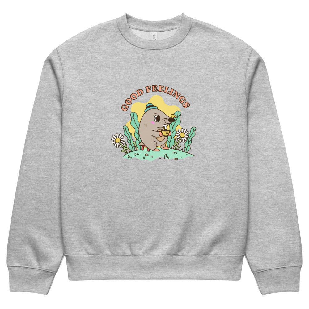 Good feelings | Unisex Oversized Heavyweight Sweatshirt | Bella + Canvas 4711