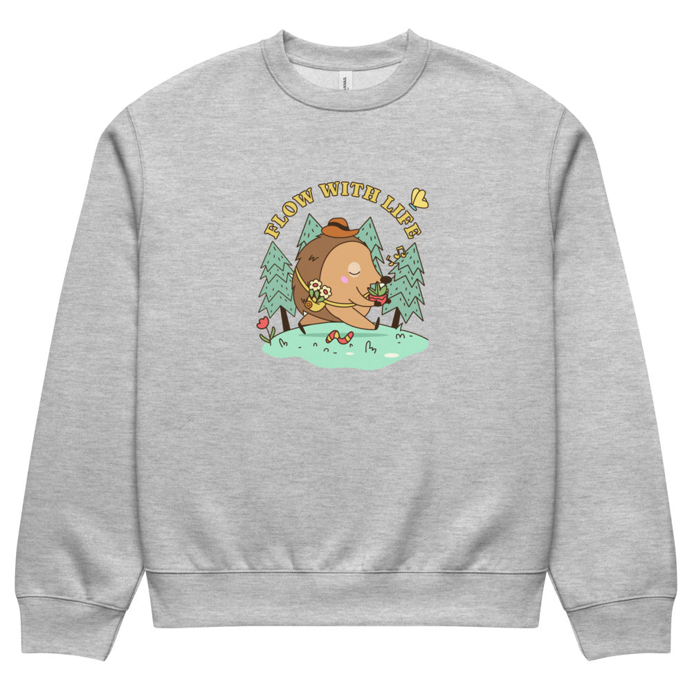Flow with life | Unisex Oversized Heavyweight Sweatshirt | Bella + Canvas 4711