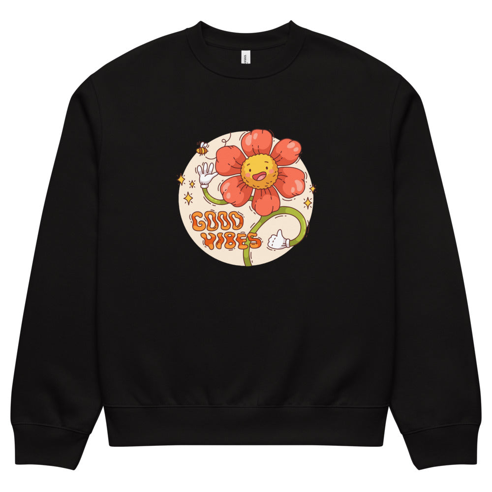Good vides | Unisex Oversized Heavyweight Sweatshirt | Bella + Canvas 4711