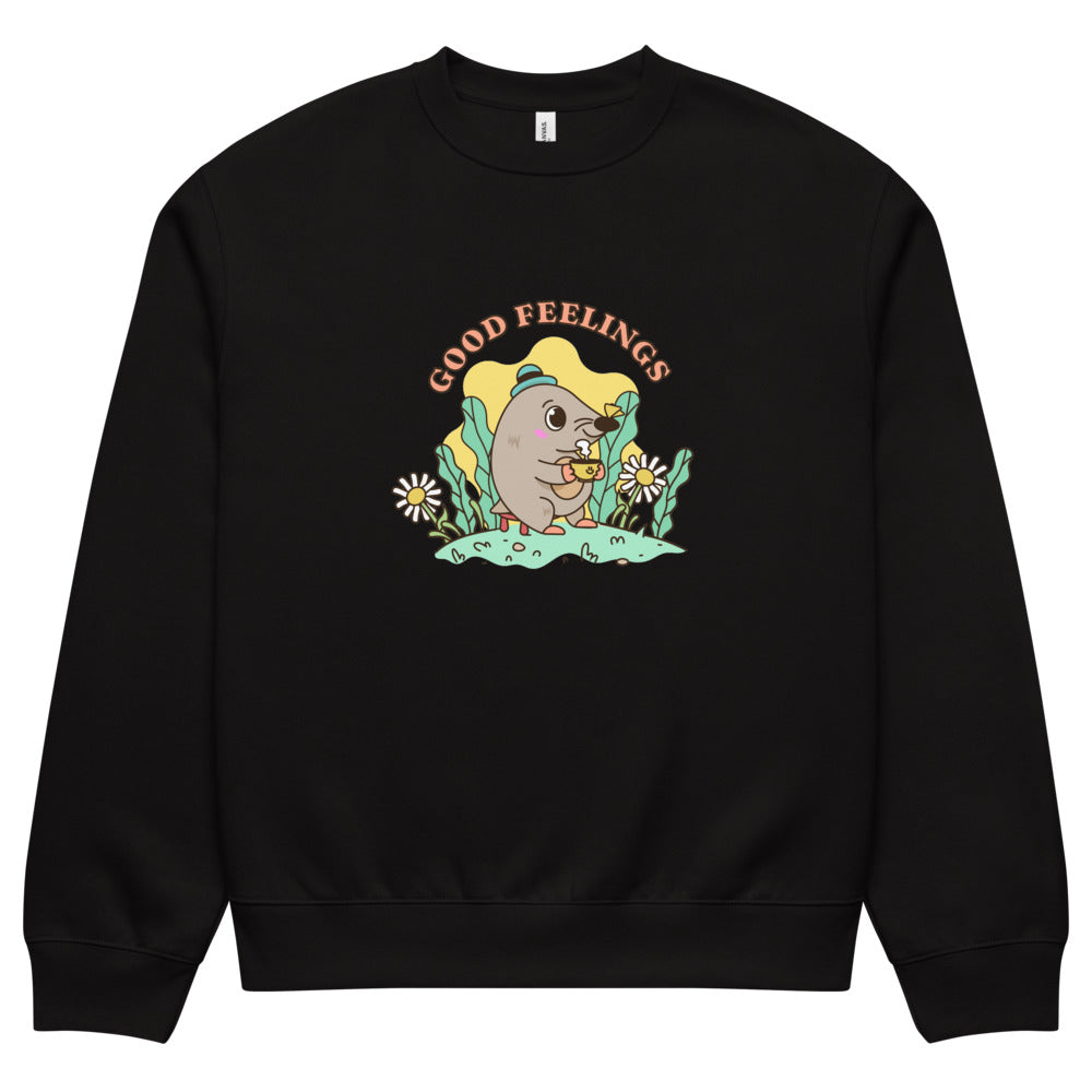 Good feelings | Unisex Oversized Heavyweight Sweatshirt | Bella + Canvas 4711
