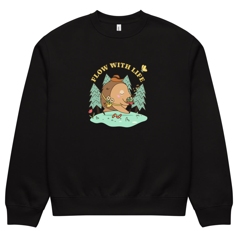 Flow with life | Unisex Oversized Heavyweight Sweatshirt | Bella + Canvas 4711