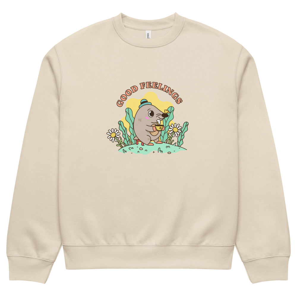 Good feelings | Unisex Oversized Heavyweight Sweatshirt | Bella + Canvas 4711