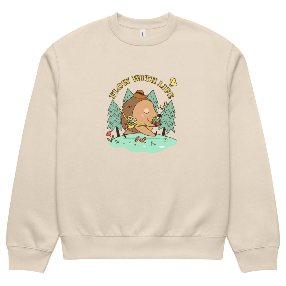 Flow with life | Unisex Oversized Heavyweight Sweatshirt | Bella + Canvas 4711