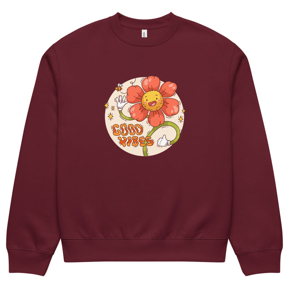 Good vides | Unisex Oversized Heavyweight Sweatshirt | Bella + Canvas 4711