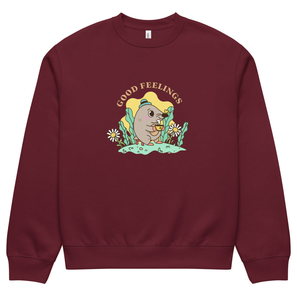 Good feelings | Unisex Oversized Heavyweight Sweatshirt | Bella + Canvas 4711