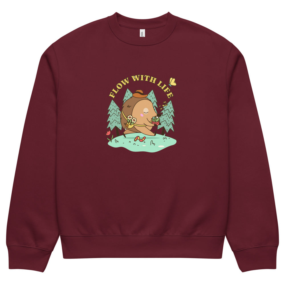 Flow with life | Unisex Oversized Heavyweight Sweatshirt | Bella + Canvas 4711