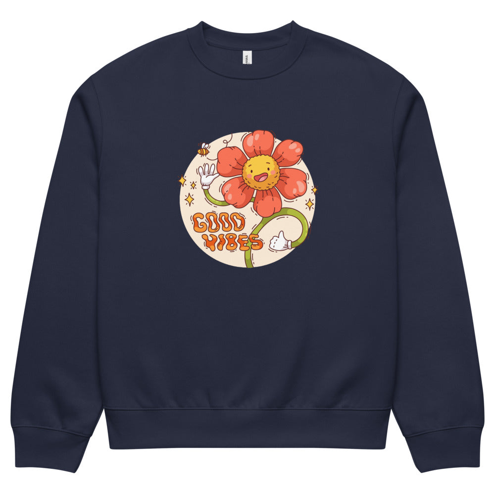 Good vides | Unisex Oversized Heavyweight Sweatshirt | Bella + Canvas 4711