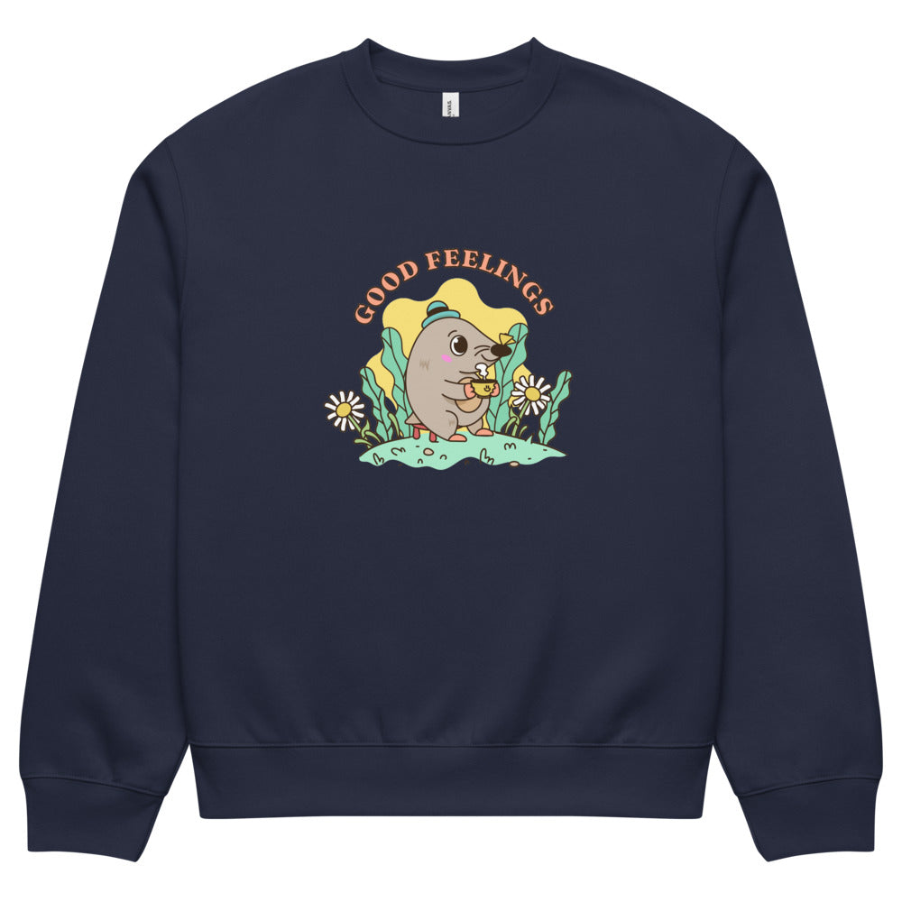 Good feelings | Unisex Oversized Heavyweight Sweatshirt | Bella + Canvas 4711