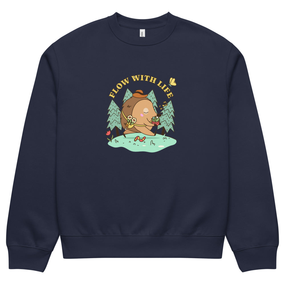 Flow with life | Unisex Oversized Heavyweight Sweatshirt | Bella + Canvas 4711
