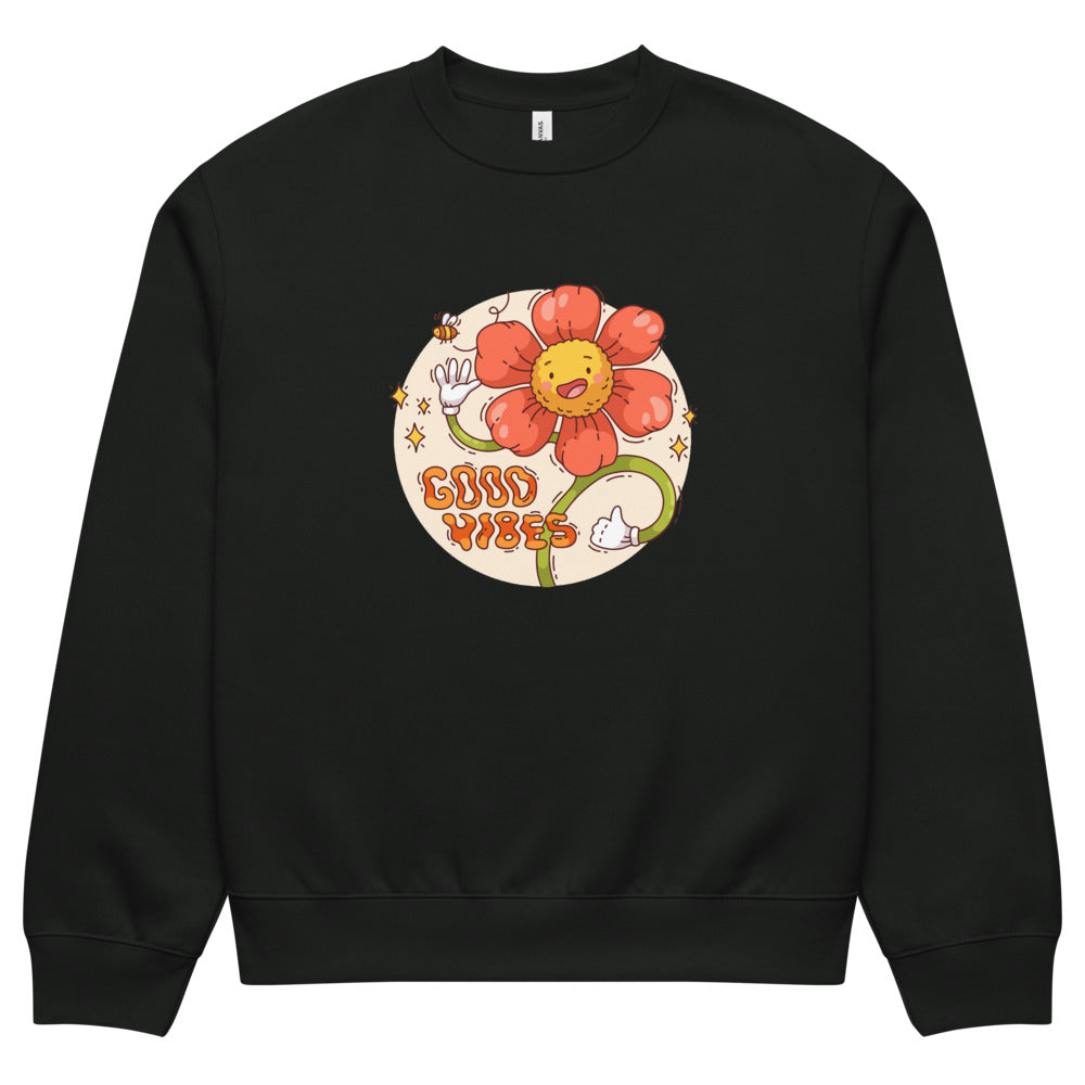 Good vides | Unisex Oversized Heavyweight Sweatshirt | Bella + Canvas 4711