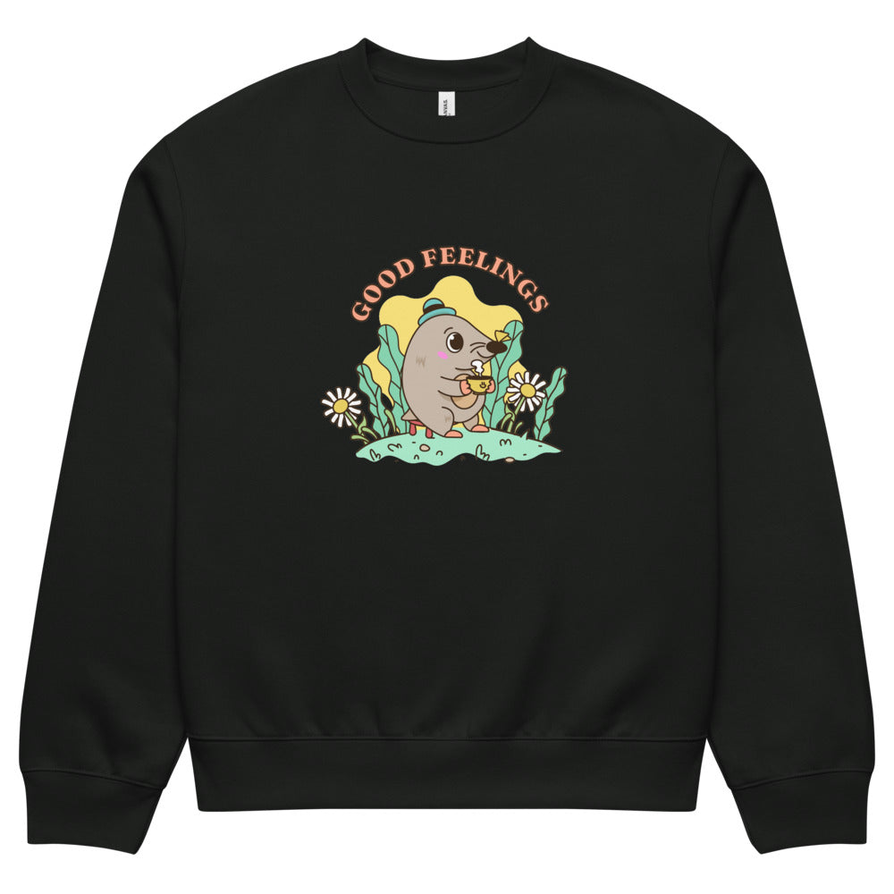 Good feelings | Unisex Oversized Heavyweight Sweatshirt | Bella + Canvas 4711