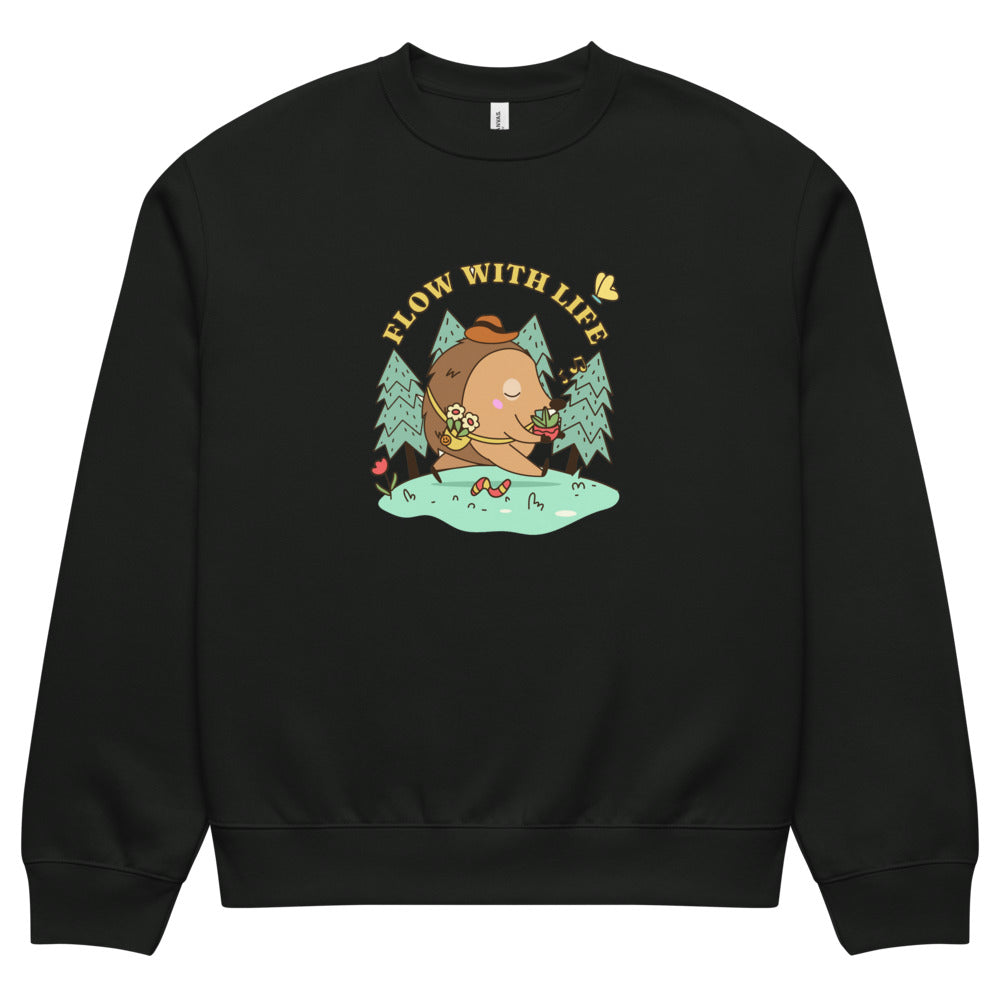 Flow with life | Unisex Oversized Heavyweight Sweatshirt | Bella + Canvas 4711