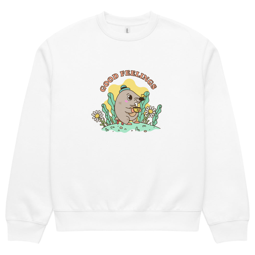 Good feelings | Unisex Oversized Heavyweight Sweatshirt | Bella + Canvas 4711