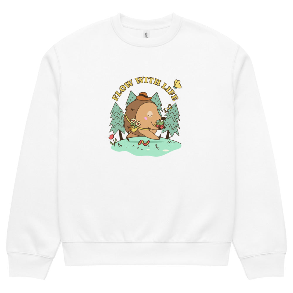 Flow with life | Unisex Oversized Heavyweight Sweatshirt | Bella + Canvas 4711