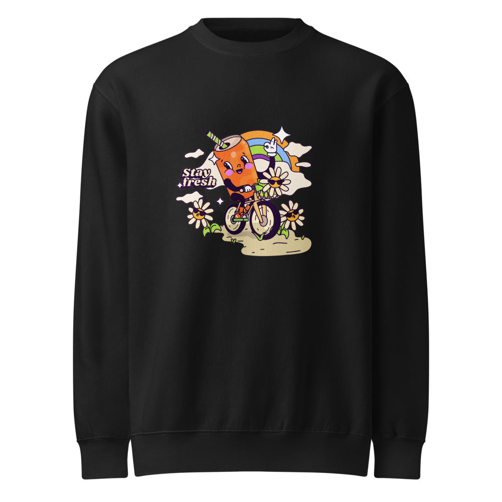Stay fresh | Unisex Premium Crew Neck Sweatshirt | Lane Seven LS14004