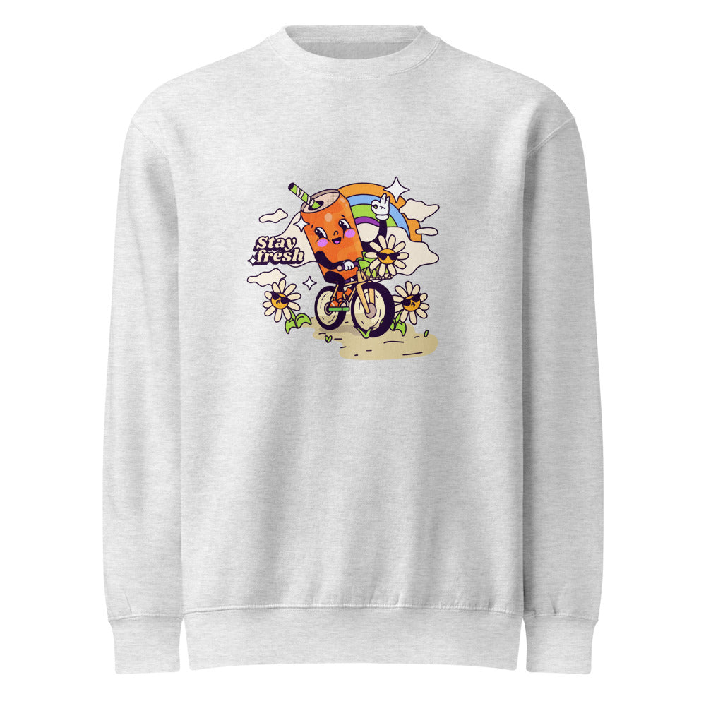 Stay fresh | Unisex Premium Crew Neck Sweatshirt | Lane Seven LS14004