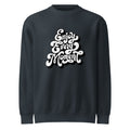 Enjoy every moments white | Unisex Premium Crew Neck Sweatshirt | Lane Seven LS14004